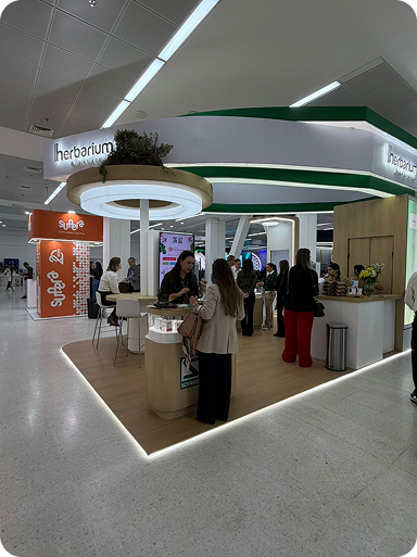 Full view of the Herbarium exhibition stand