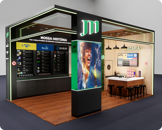 JTI exhibition stand project for Fipan