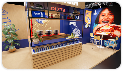 Interior detail of the Nauterra exhibition stand