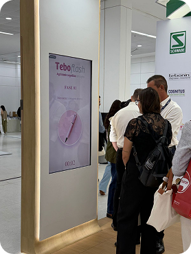 Digital kiosk at an event