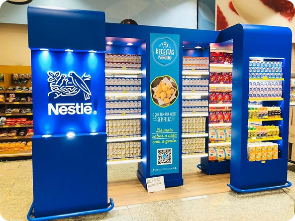 Store-in-store Nestlé produzido pela Squadra