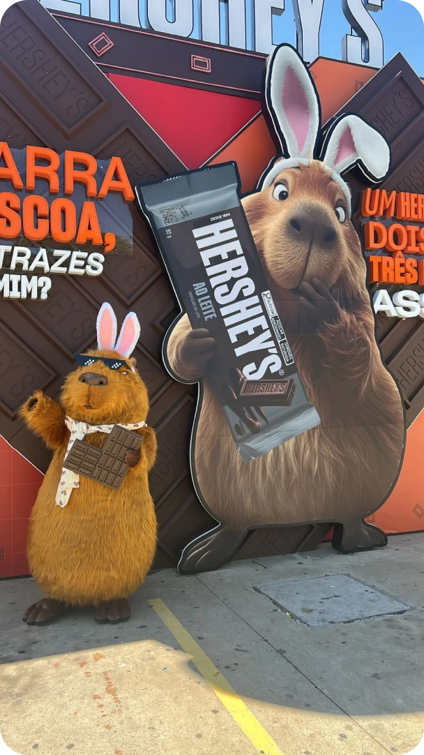 Ação promocional Hershey’s Oxxo Capibarra